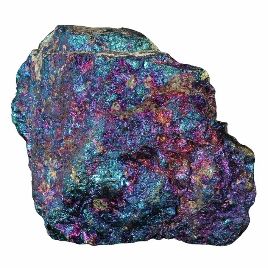 rough bornite with blue, purple, and pink splotches