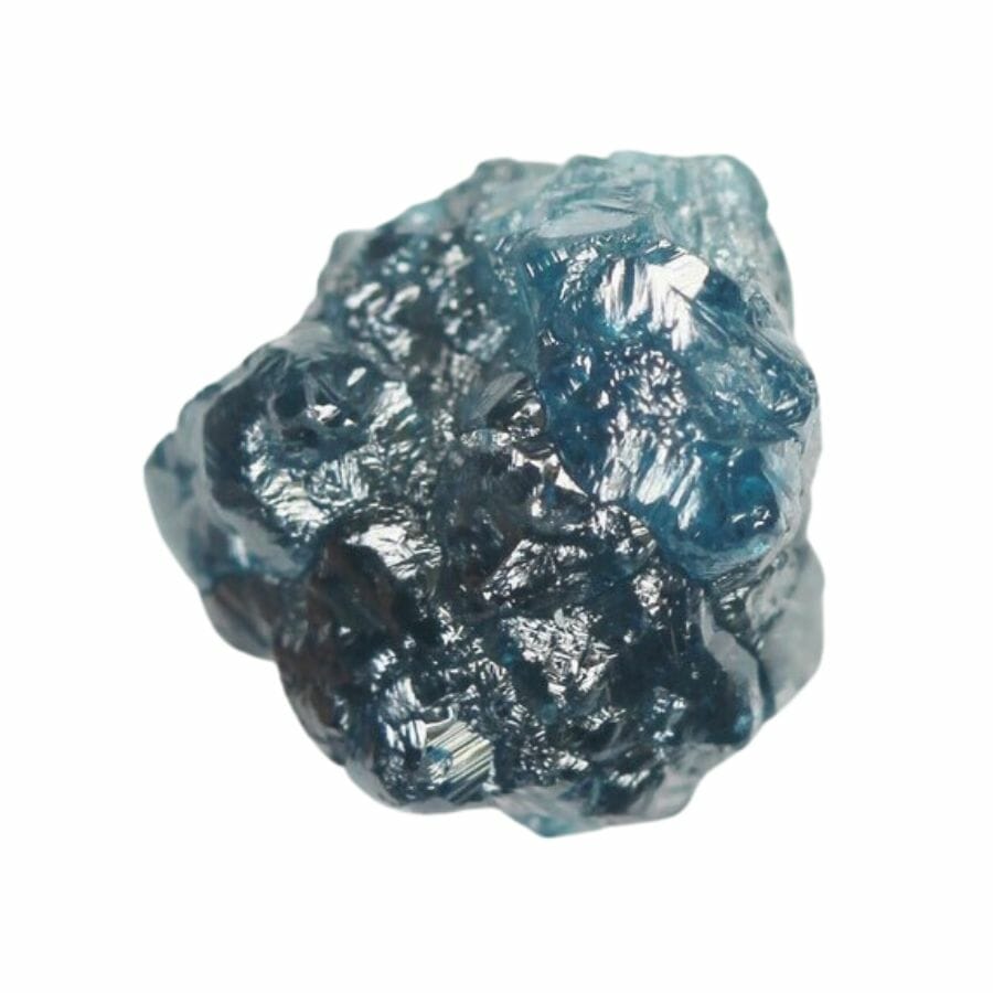 chunk of rough blue diamond