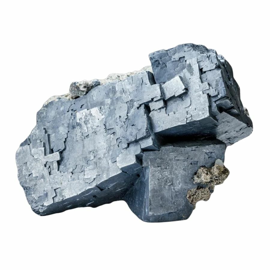 metallic gray galena with cubic crystals