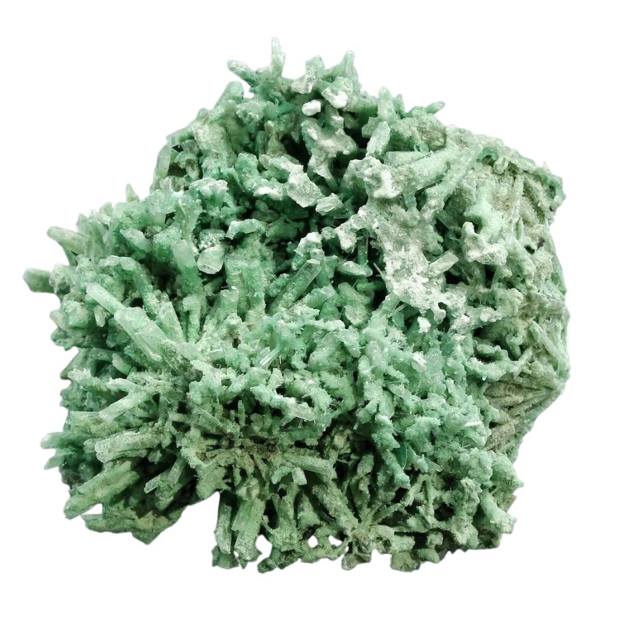 green gypsum crystals