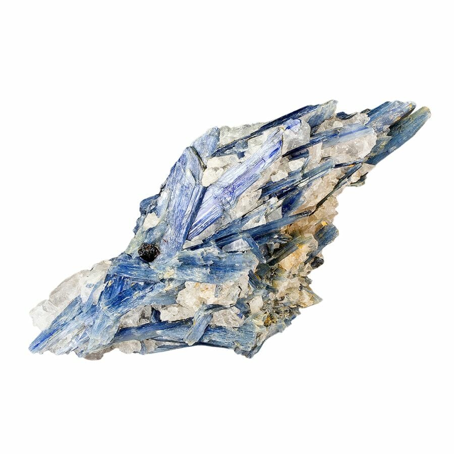 bright blue kyanite crystals