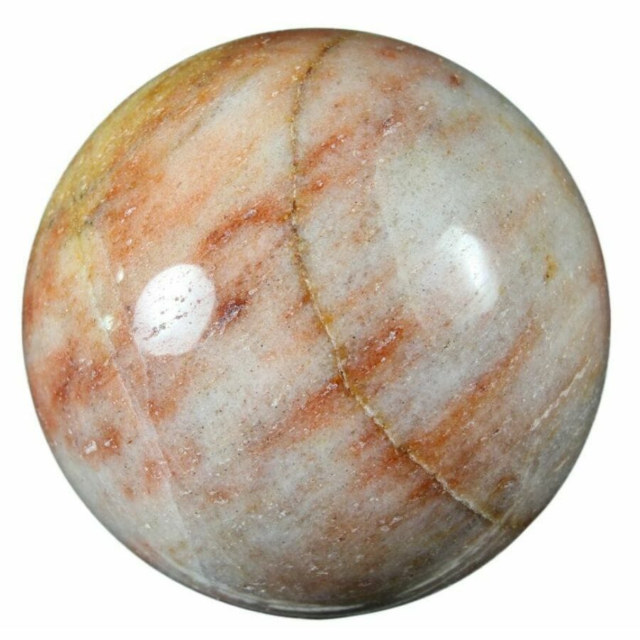 beige moonstone sphere