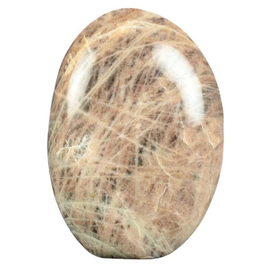 beige and black freestanding moonstone