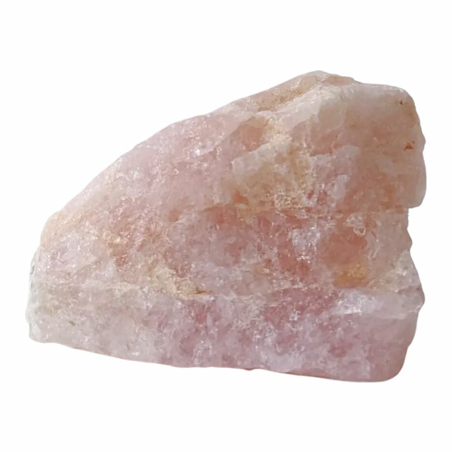piece of pale pink rough morganite