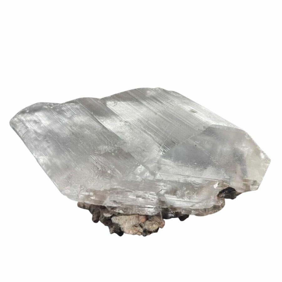 translucent white selenite crystal