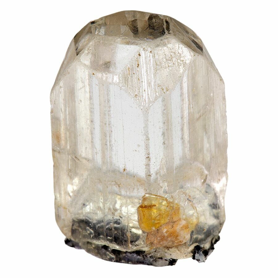 clear colorless topaz crystal