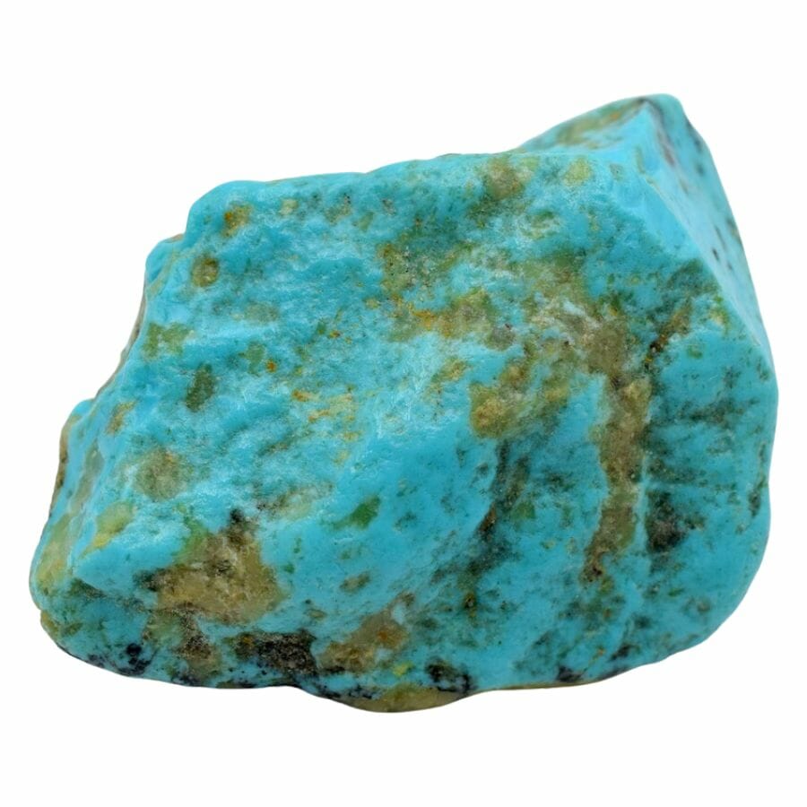 rough unpolished turquoise with brown veins