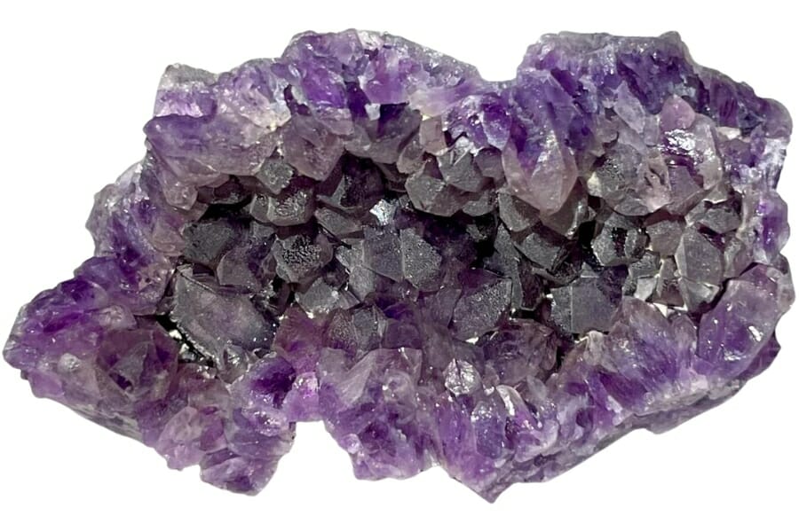 A gorgeous raw amethyst crystal