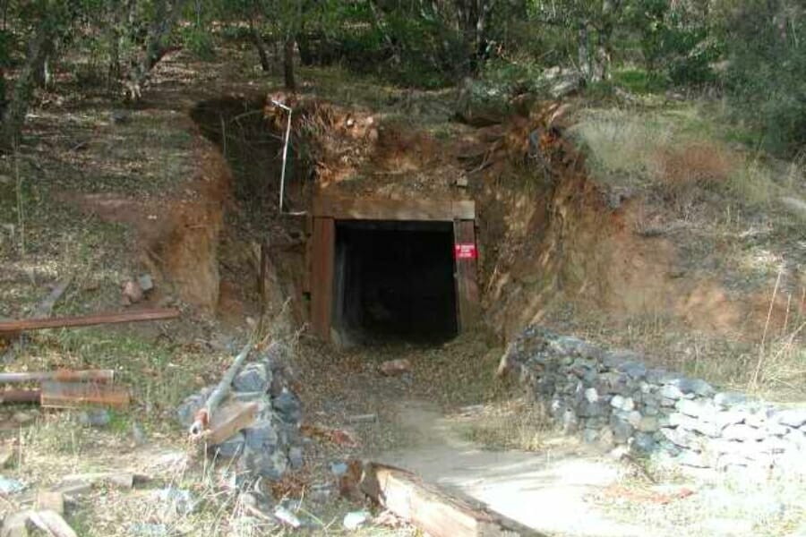 Entrance to the Himalaya Tourmaline Mine
