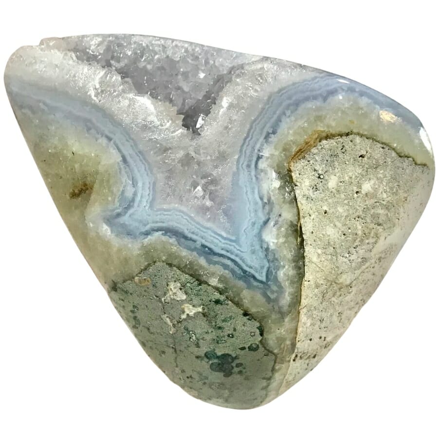 A stunning freeform blue lace agate