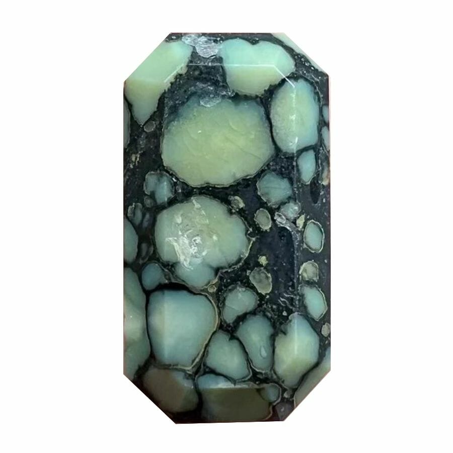 rectangular green New Lander turquoise with black matrix