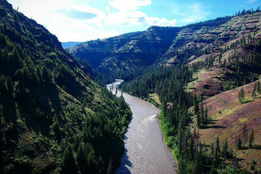 river in the Blue Mountains, where Opal Butte is found