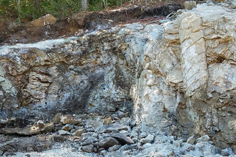 Area pegmatites at Plumbago Mountain