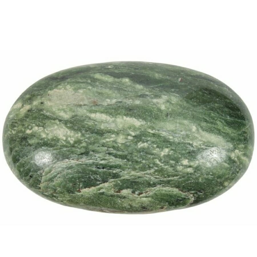 An elegant polished jade gemstone