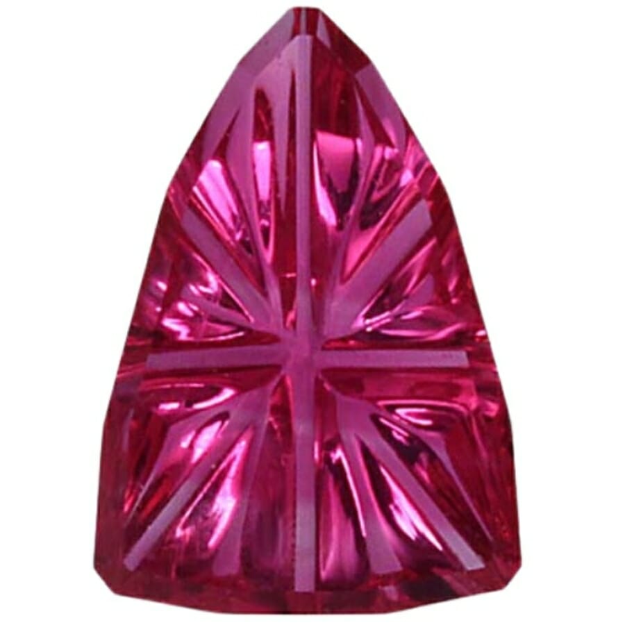 A gorgeous ruby with a beautiful shape and intricate crystal structure