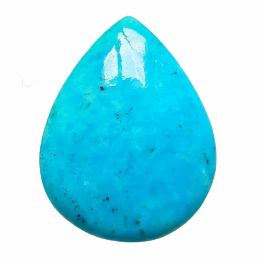 bright sky blue Sleeping Beauty turquoise cabochon with very minimal matrix