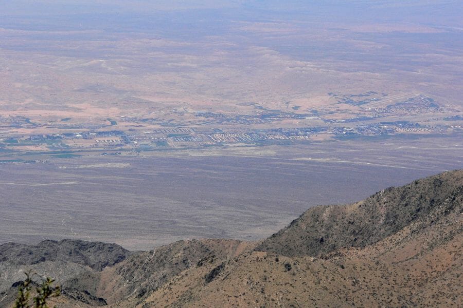 aerial view of Virgin Valley, Nevada