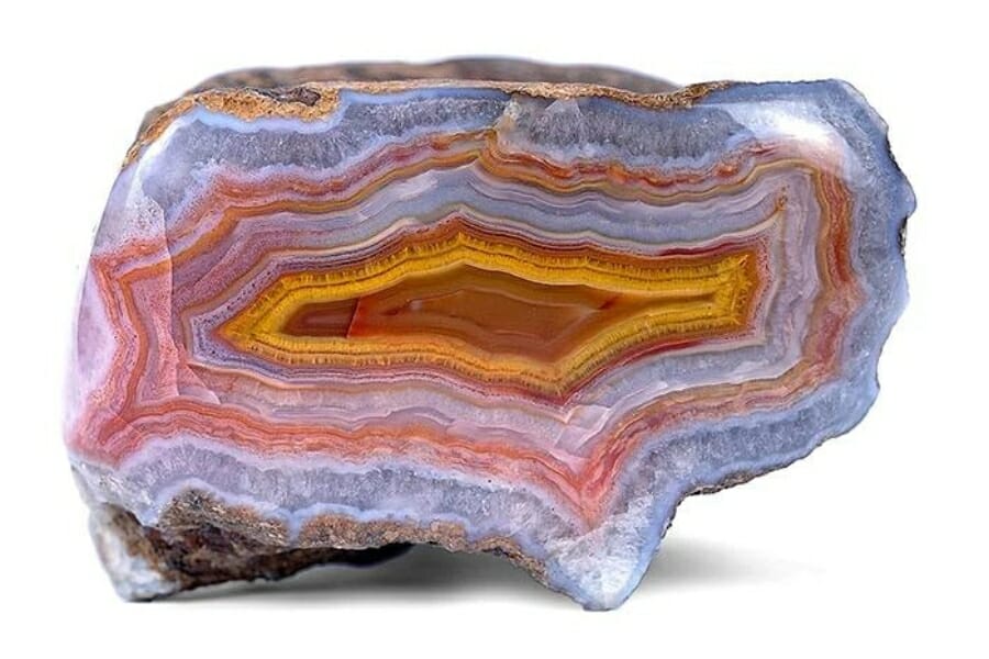 A stunning multi-colored agate