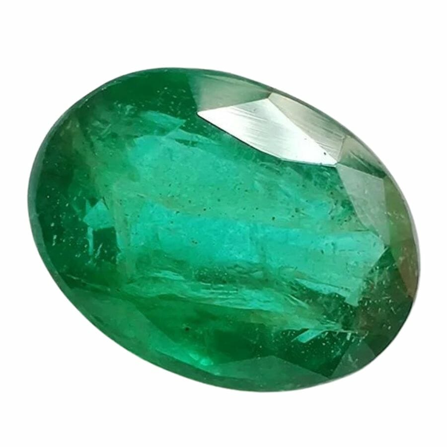 oval cut green emerald