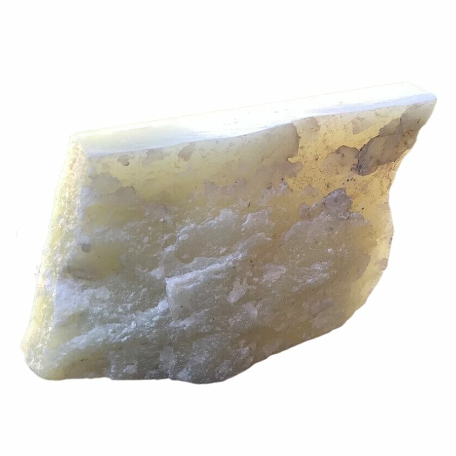 white nephrite slab