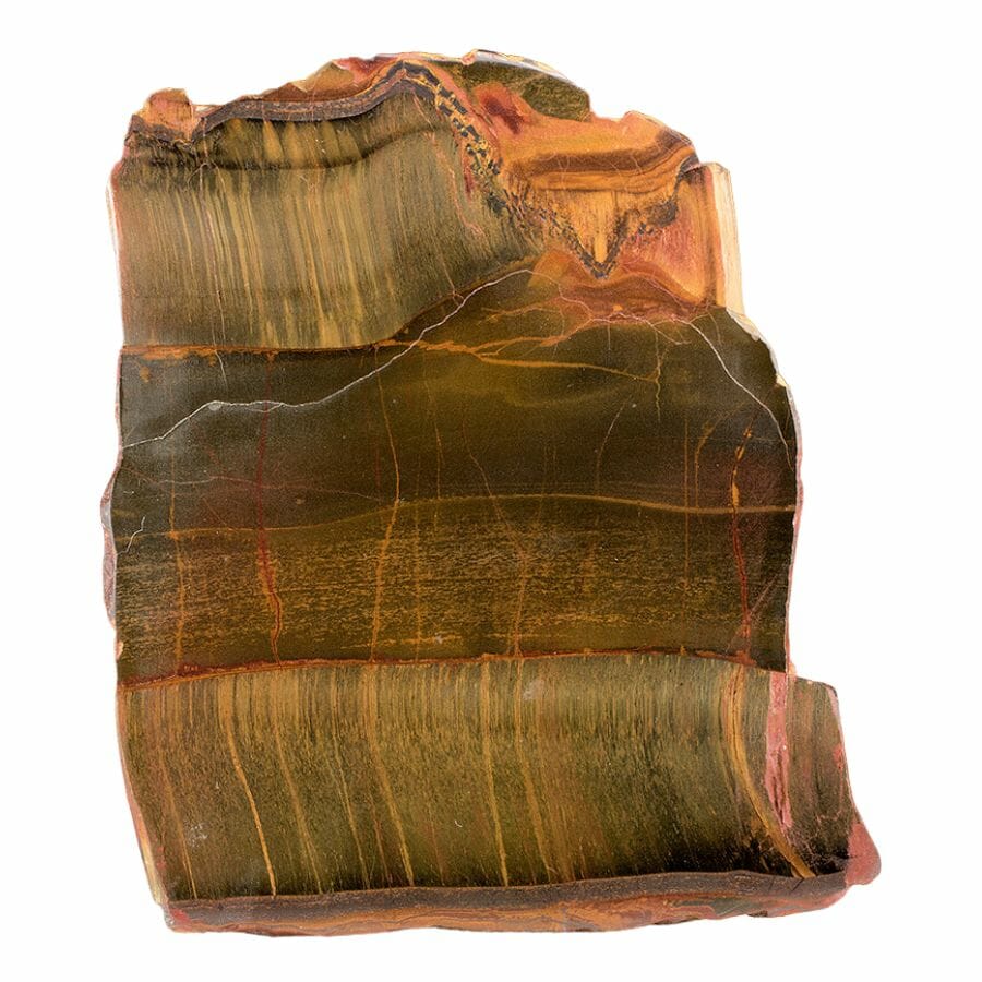 raw tiger's eye showing the stone's layers