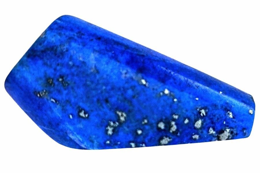 A bright afghan lapis lazuli with white spots