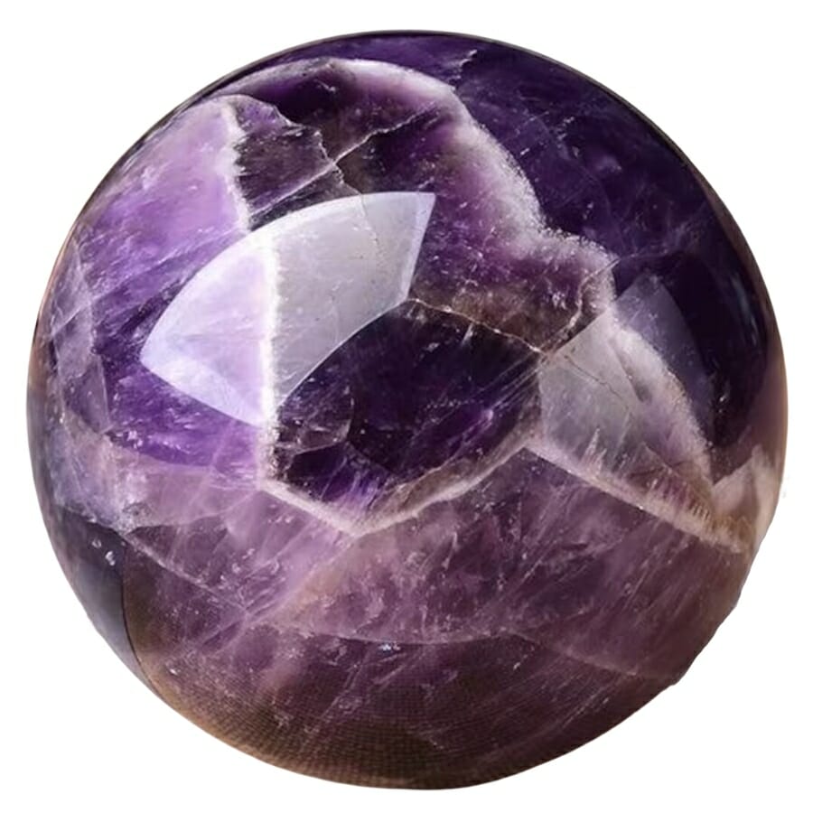 A mesmerizing polished amethyst crystal ball