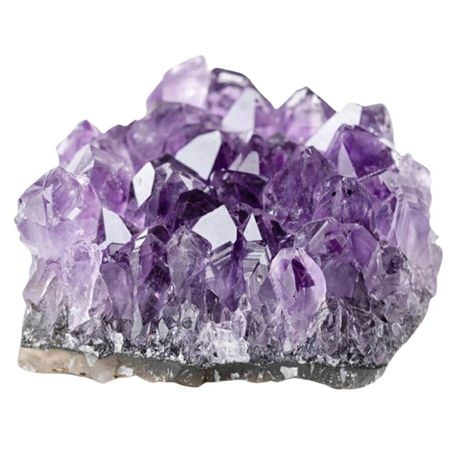 Gorgeous cluster of amethyst crystal