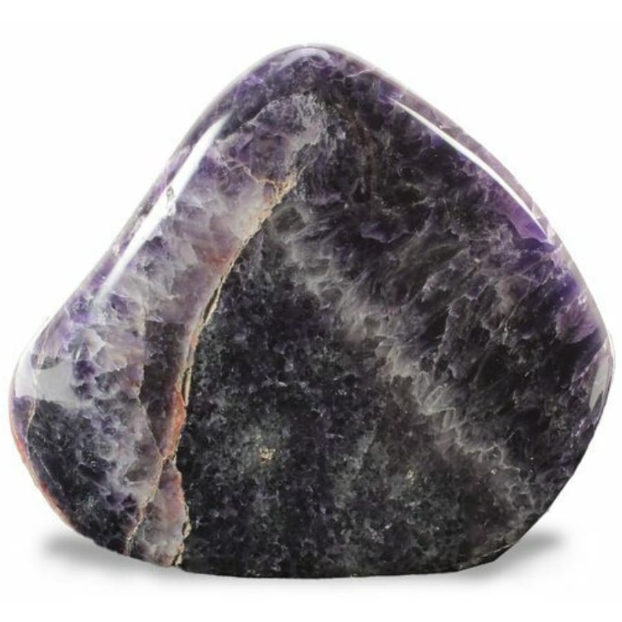 A gorgeous smooth and tumbled amethyst stone