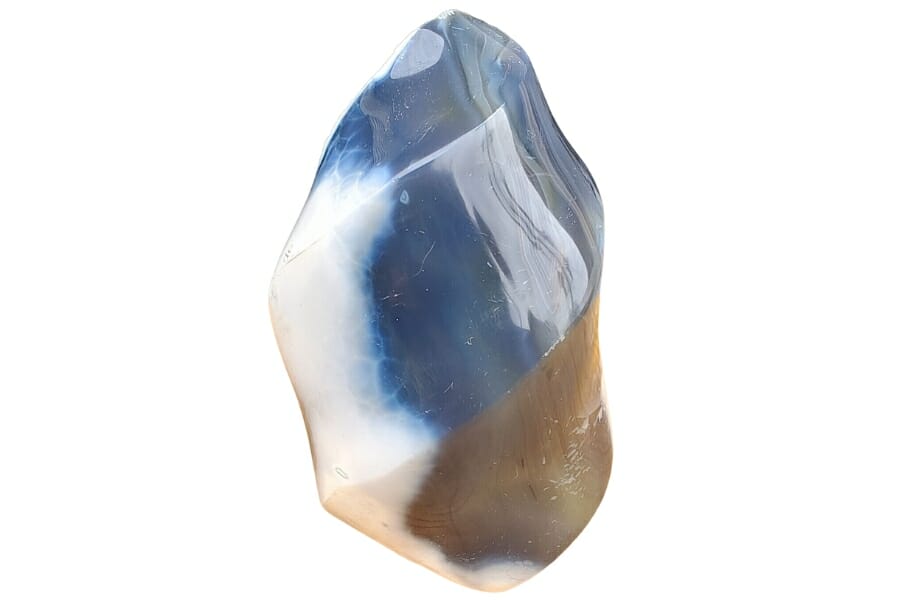An ethereal looking blue carnelian flame
