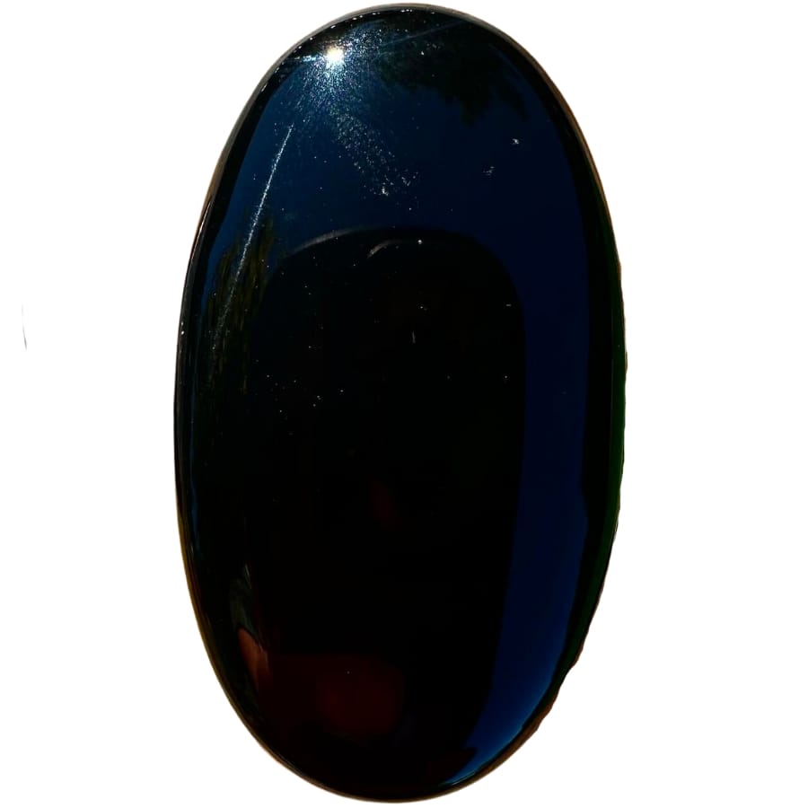 A black onyx cabochon