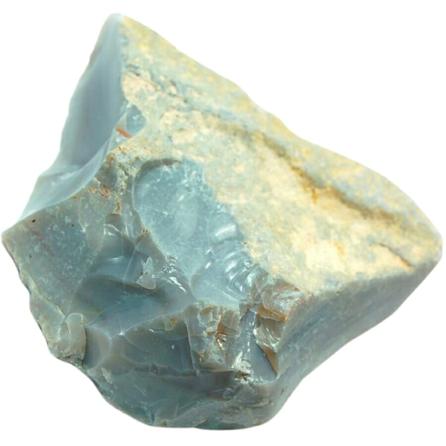 A blue opal that does not carry the usual opal fire