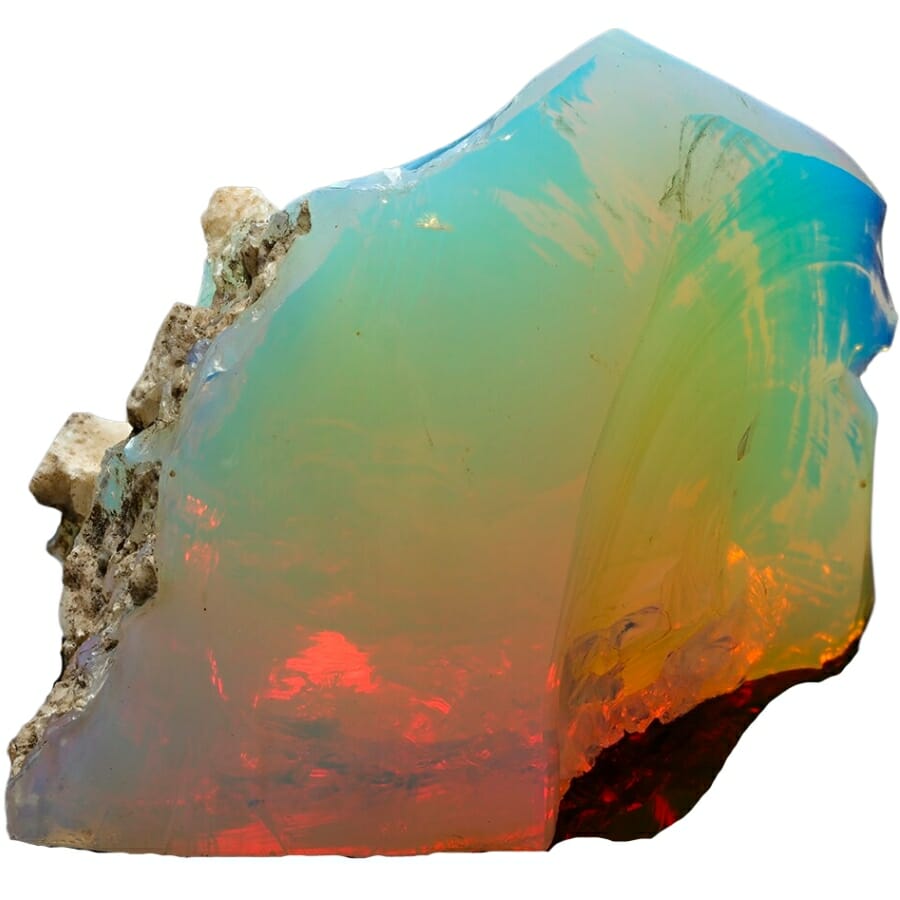 A beautiful opal chunk with stunning play-of-color