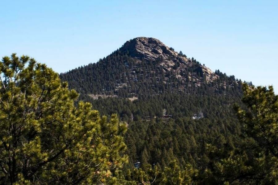 A look at the stunning peak with rich forests of Crystal Peak 