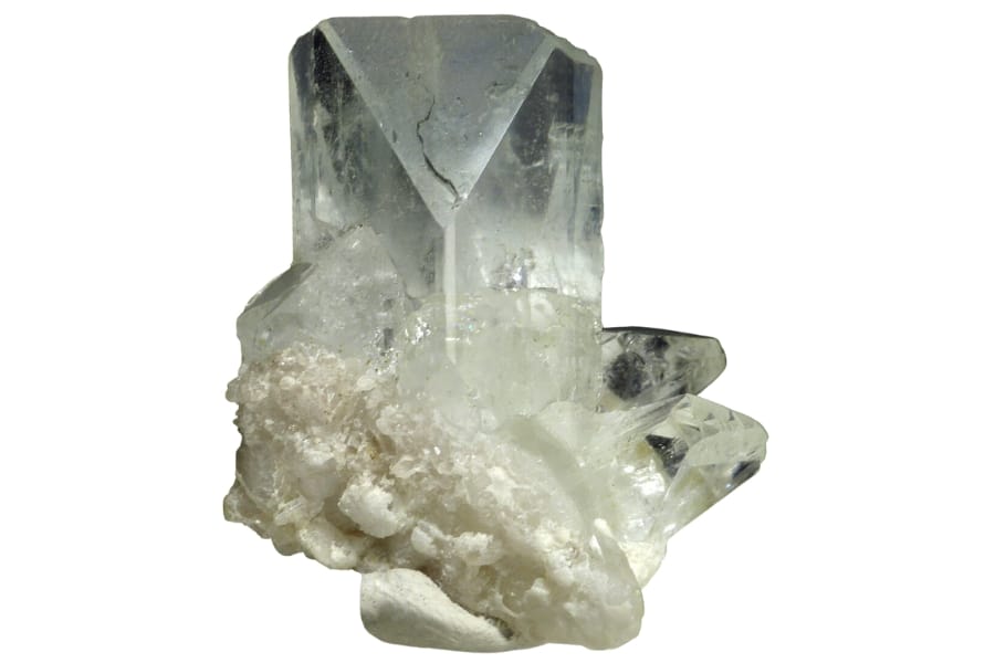A gorgeous raw white topaz crystal