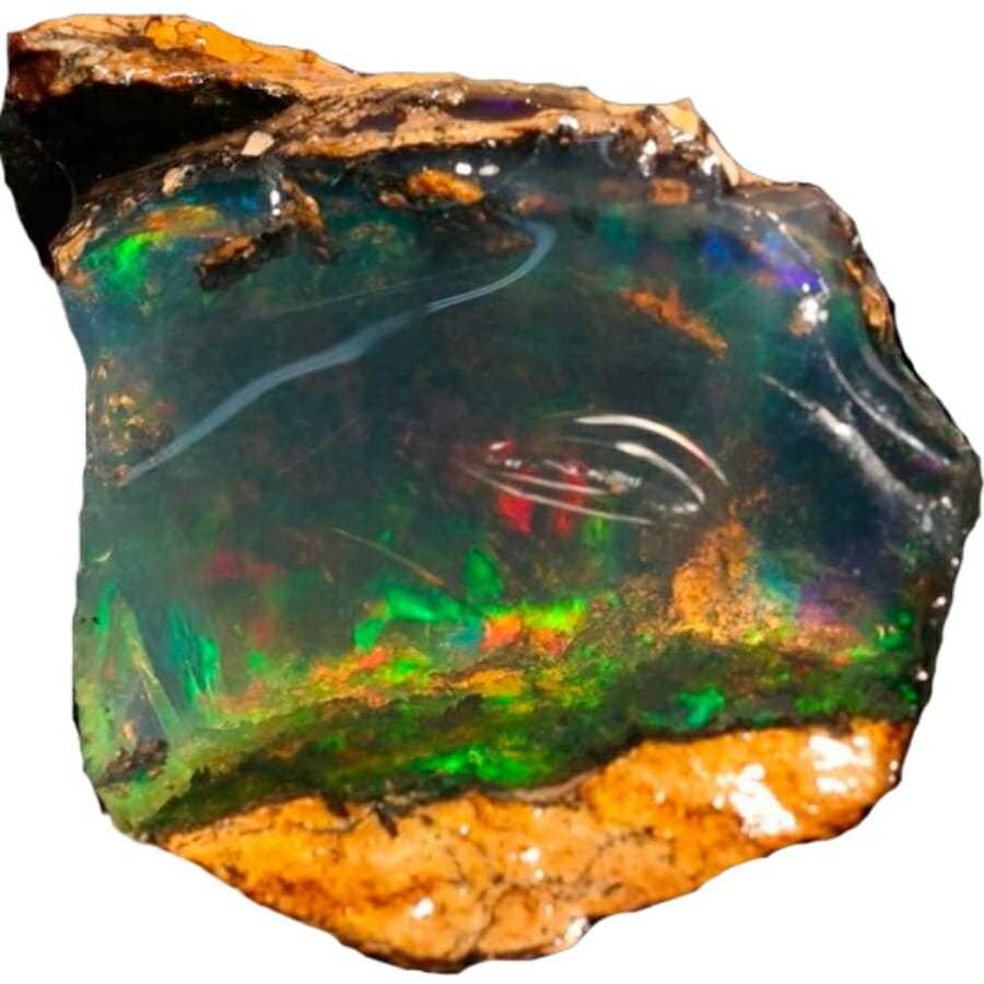 A rough opal specimen