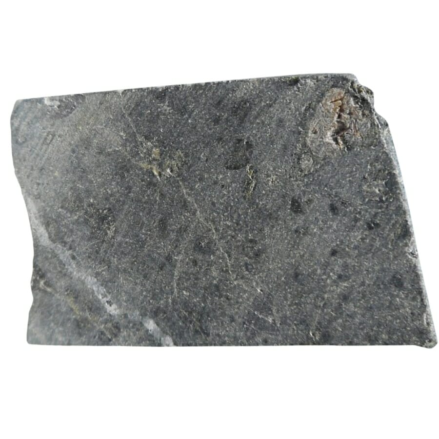 A stunning rectangular-shaped raw kimberlite crystal slab