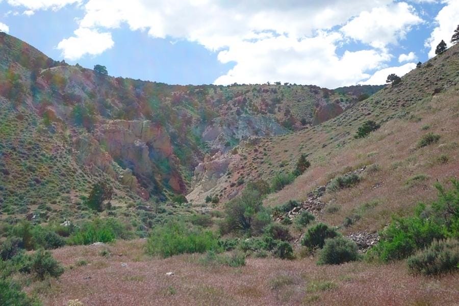 Area gravels at a Marysvale mine