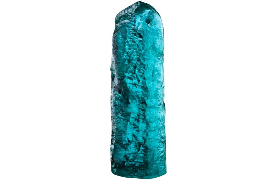 A single crystal of Medina aquamarine with an enticing blue hue