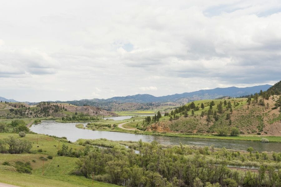 riverbend of the Missouri River in Montana