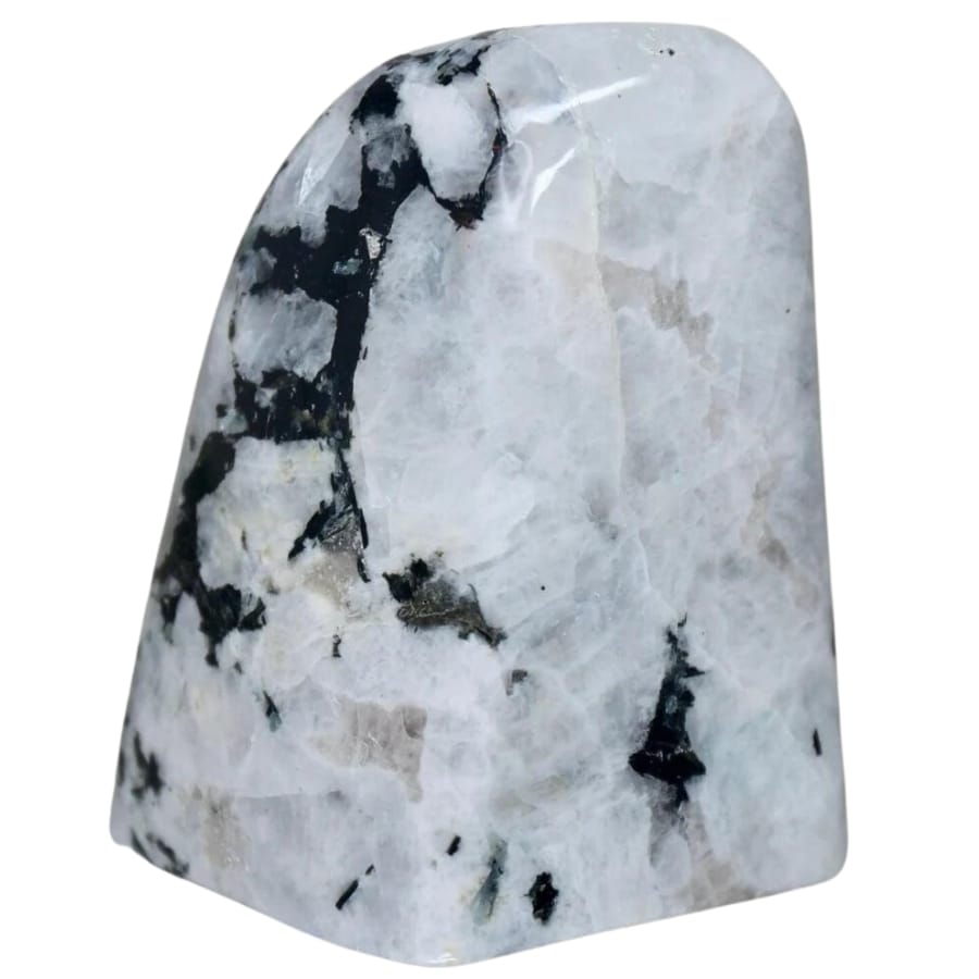A stunning moonstone polished stone 
