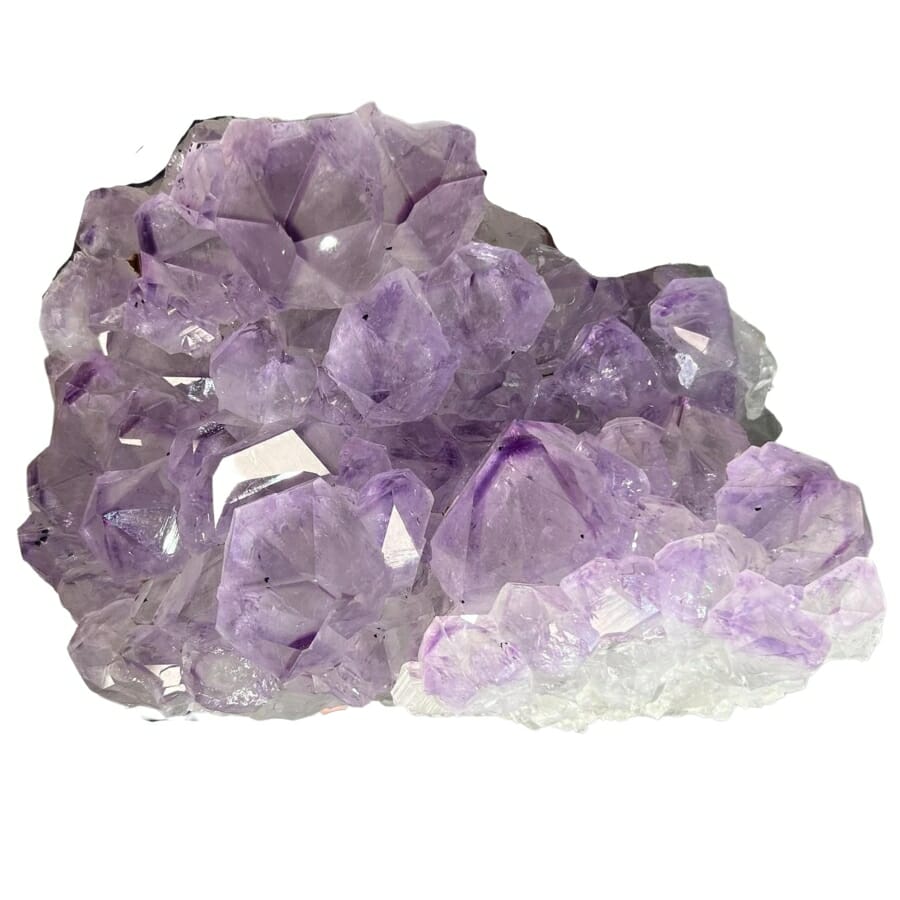 A majestic purple amethyst crystal 