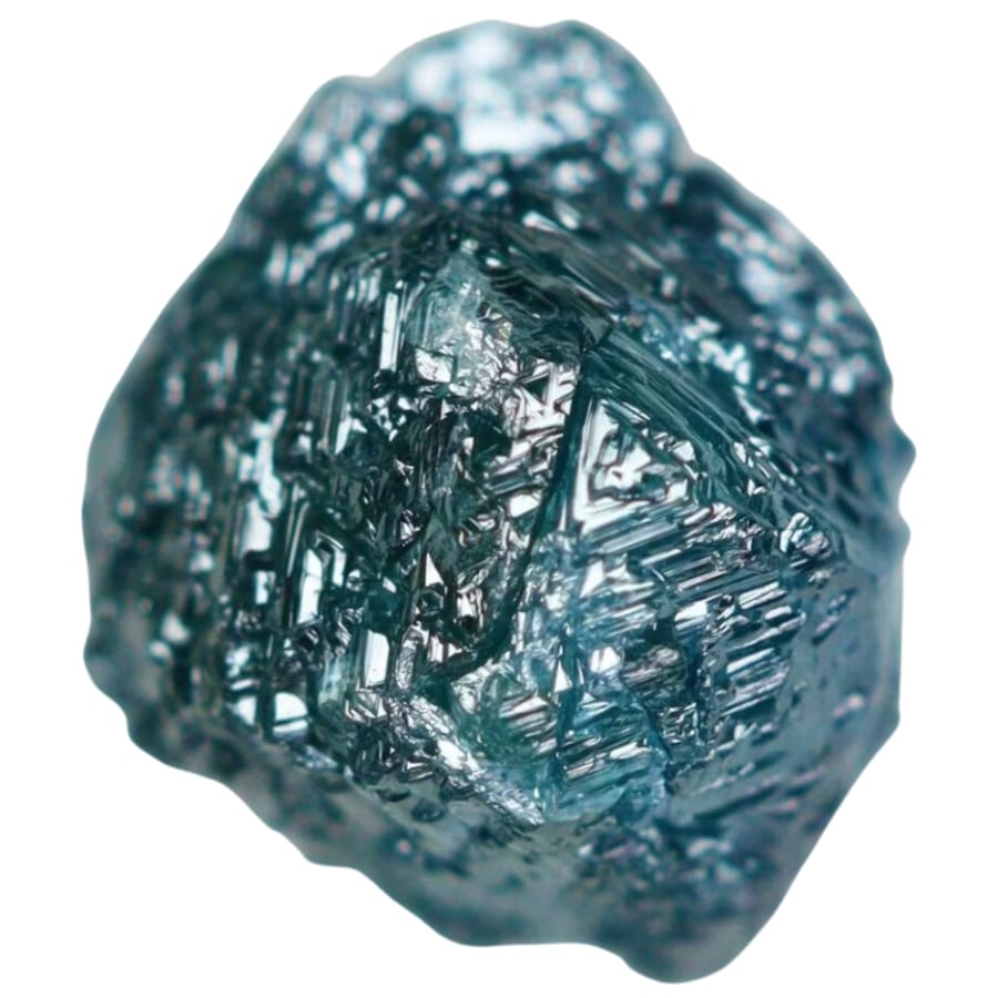 A mesmerizing raw and natural blue diamond stone