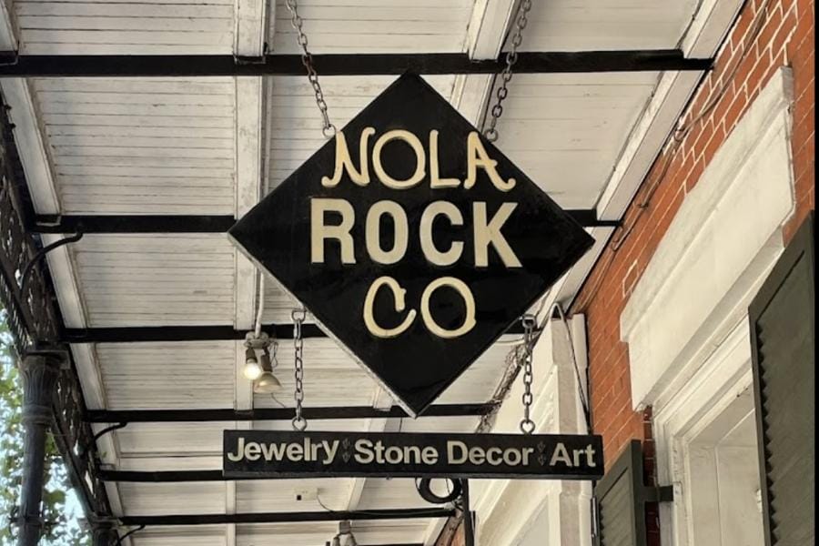 Nola Rock Co rock shop in Louisiana where you can find fossils
