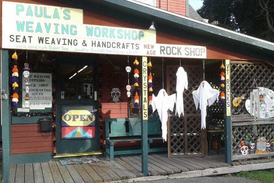 exterior of Paula's Weaving Workshop & Rock Shop