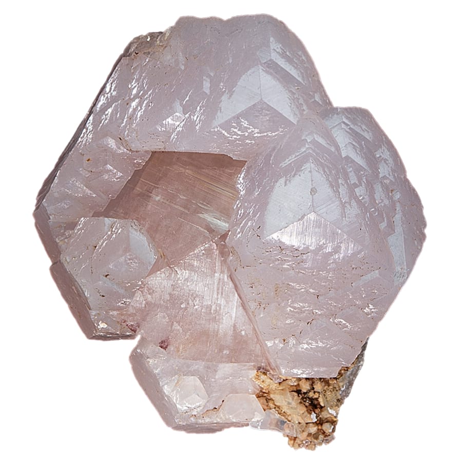 A wonderful light pink calcite raw specimen