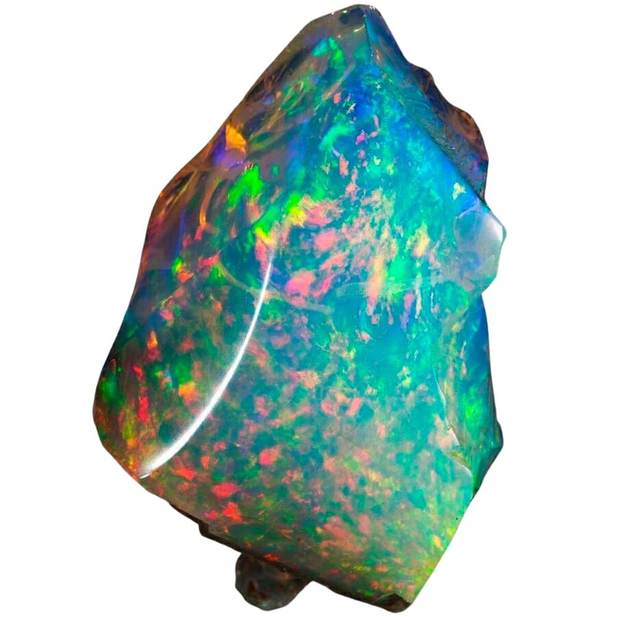 Colorful rough opal piece