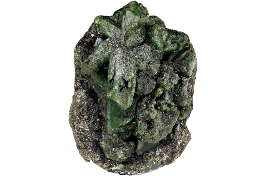 A beautiful green alexandrite specimen