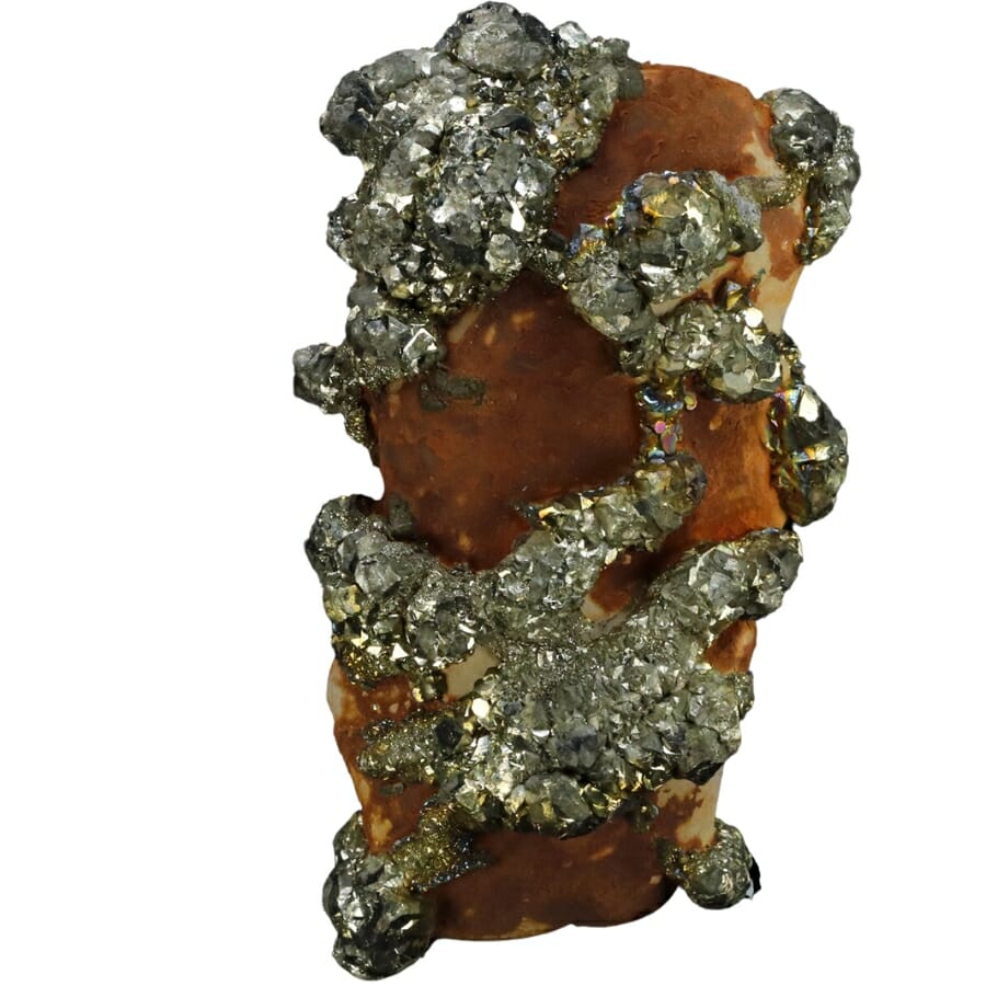 A unique pyrite crystal cluster