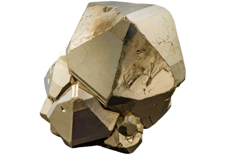 A dodecahedronal-shaped pyrite cluster from Huanzala Mine